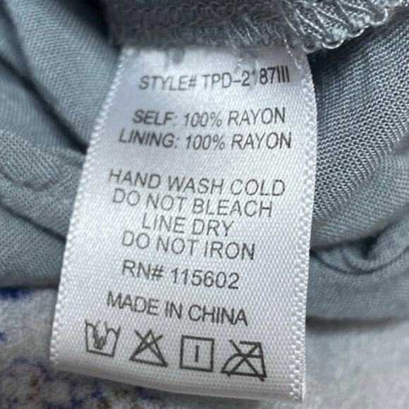 Sundays Gray Floral Strapless Sleeveless Ruched Smocked Tube Jumpsuit Romper S - Picture 4 of 4